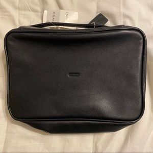 New with tags Vintage Coach travel kit bag black